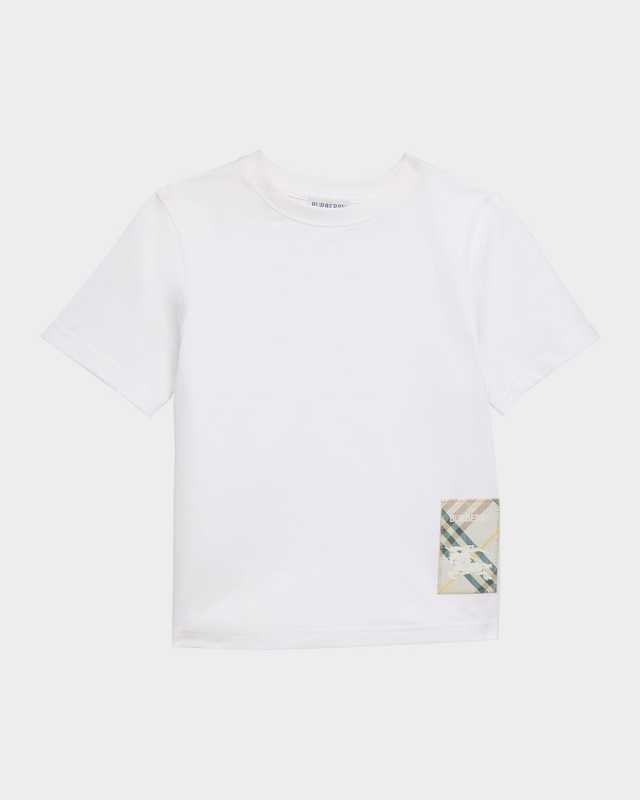 Kid's Cedar EKD Label Short-Sleeve Cotton T-Shirt, Size 3-1